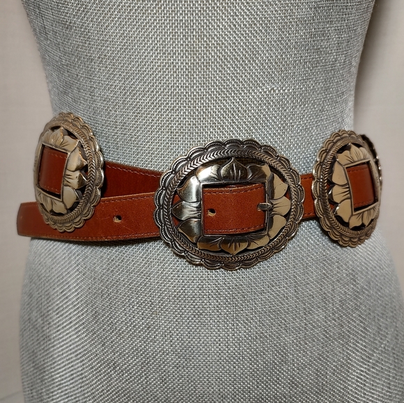 Brighton Vintage Concho Belt - Picture 1 of 5